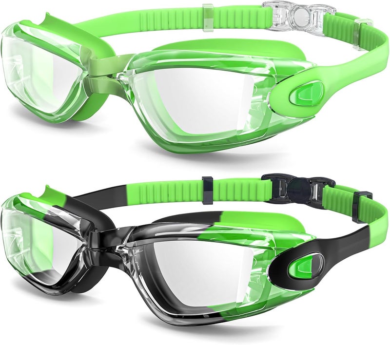 Braylin Swim Goggles, 2-Pack Swimming Goggles, Anti Fog, No Leaking For Adult Women Men Youth - Image 1